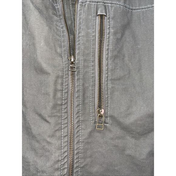 Kuhl Burr Canvas Jacket Fleece Lined Small Mens Green Patina Hiking - Picture 3 of 14